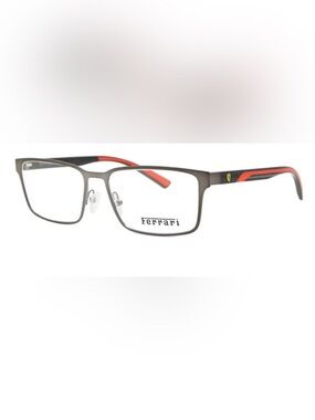 Ferrari Matte Gunmetal Frames with Red Temples